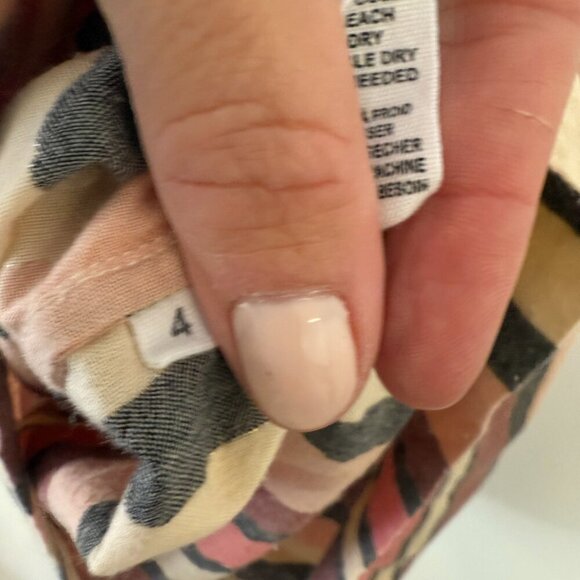 Ulla Johnson Amba Top Pink Rosewood Striped Ruffle Sleeve V Neck Blouse - Picture 7 of 8